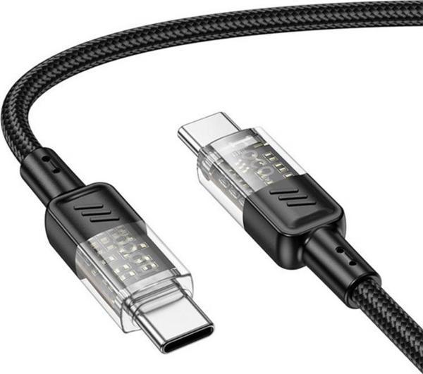 Polham HC Ultra Hızlı 60W 1 Metre Type C To Type C Şarj Kablosu, Akım ve Voltaj Korumalı Kopmaz Kablo - Image 1