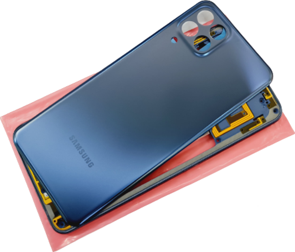Tkgz Samsung Galaxy M33 KASA Arka Pil Batarya Kapağı MAVİ - Image 1