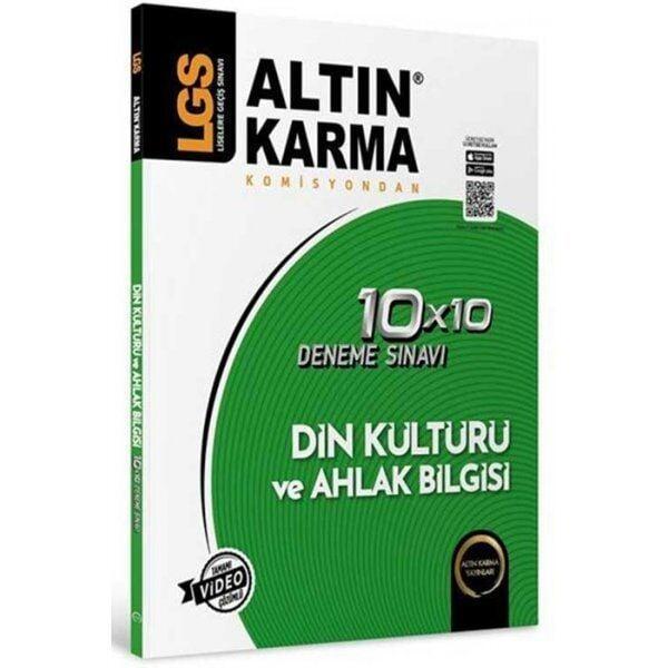 Altın Karma Yayınları 8. Sınıf LGS Din Kültürü ve Ahlak Bilgisi 10 x 10 Deneme - Altın Karma Yayınları - Image 1