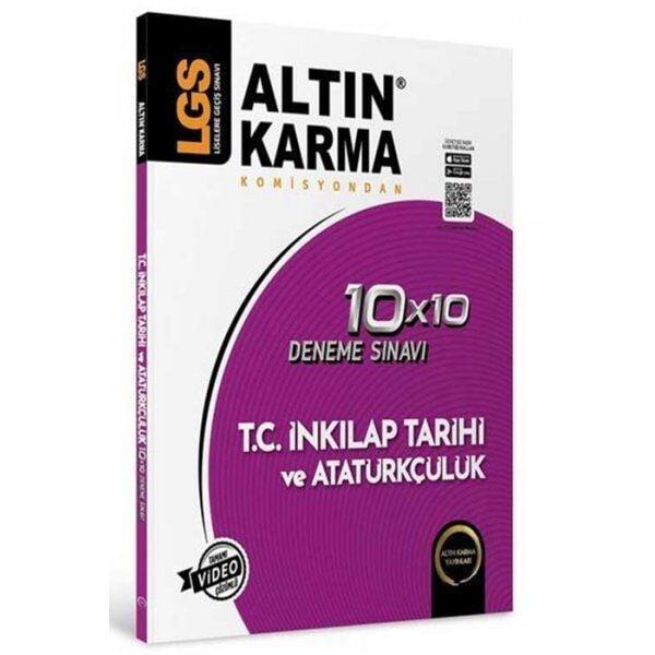 Altın Karma Yayınları 8. Sınıf LGS T.C İnkılap Tarihi ve Atatürkçülük 10 x 10 Deneme - Altın Karma Yayınları - Image 1