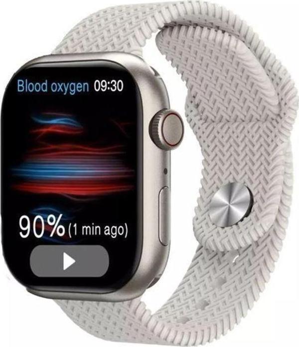 Winex Watch Hk9 Pro Plus Amoled Ekran Android İos Harmonyos Uyumlu Akıllı Saat Beyaz - Image 1