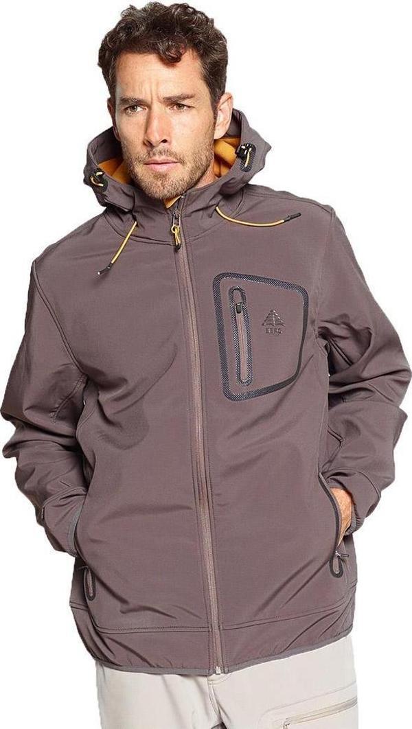 Berg Yukon Erkek Softshell Ceket-KAHVERENGİ - Image 1