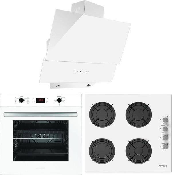 Alveus 6 Program Dijital Turbo Ankastre Cam Set - Beyaz - Image 1