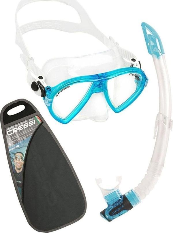 Cressi Vip Maske Şnorkel Seti Aquamarine - Image 1