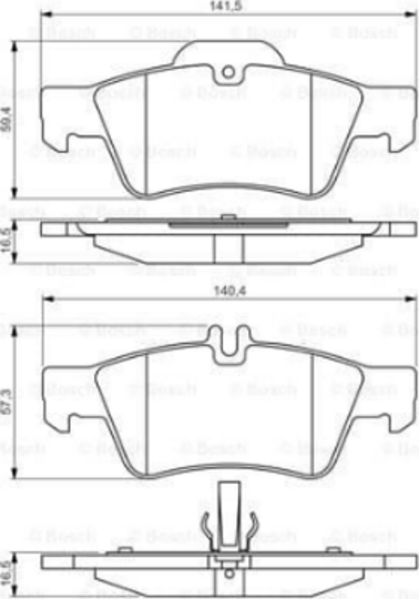 Bosch Mercedes Benz E Serisi 0986495248 Arka Fren Balatası  - Image 1