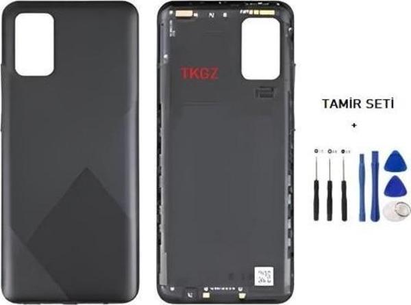 Samsung Galaxy A02S  - SM-A025 FULL Kasa Arka Kapak Takım SİYAH - TAMİR SETİ - Image 1