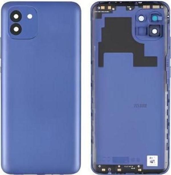 Samsung Galaxy A03  - SM-A035 FULL Kasa Arka Kapak Takım MAVİ - Image 1