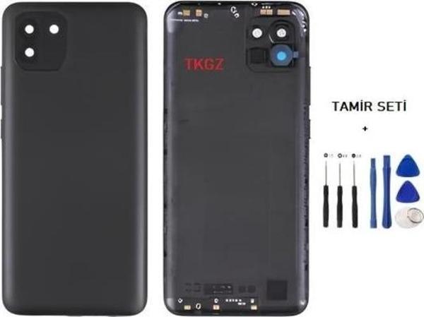 Samsung Galaxy A03  - SM-A035 FULL Kasa Arka Kapak Takım SİYAH - TAMİR SETİ - Image 1