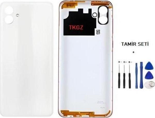 Samsung Galaxy A04 - SM-A045 FULL Kasa Arka Kapak Takım BEYAZ - TAMİR SETİ - Image 1
