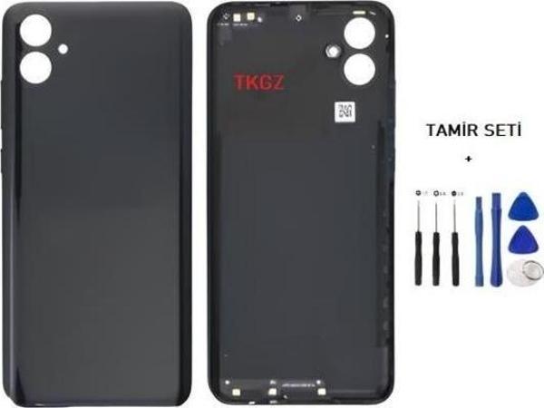 Samsung Galaxy A04E - SM-A042 FULL Kasa Arka Kapak Takım SİYAH - TAMİR SETİ - Image 1