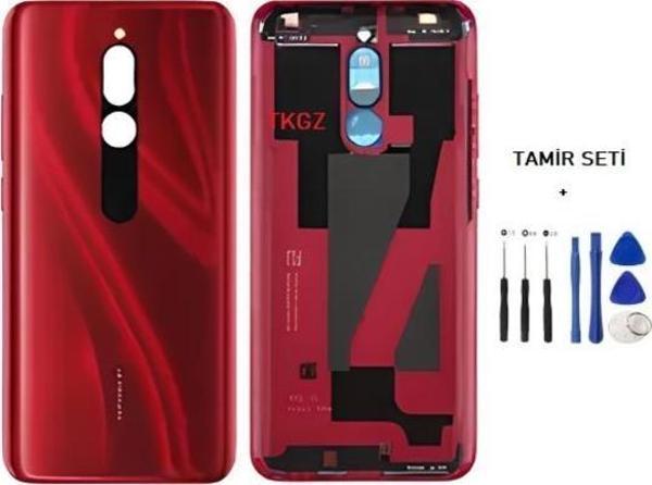 Xiaomi redmi 8 FULL Kasa Arka Kapak Yan Tuş Takımı KIRMIZI - TAMİR SETİ - Image 1