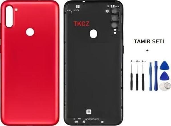 Samsung Galaxy A11  - SM-A115F FULL Kasa Arka Kapak Takım KIRMIZI - TAMİR SETİ - Image 1