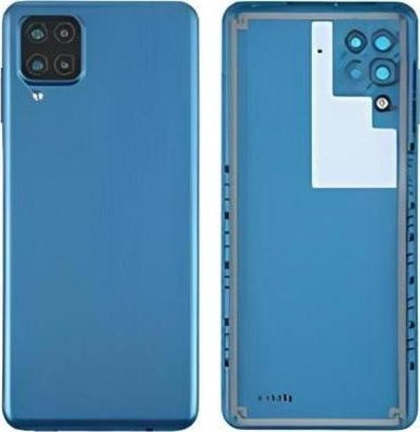 Samsung Galaxy A12  - SM-A125F FULL Kasa Arka Kapak Takım MAVİ - Image 1