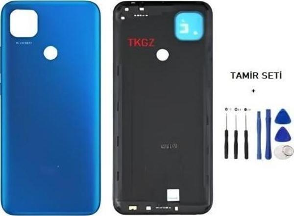 Xiaomi redmi 9C FULL Kasa Arka Kapak Yan Tuş Takımı MAVİ - TAMİR SETİ - Image 1