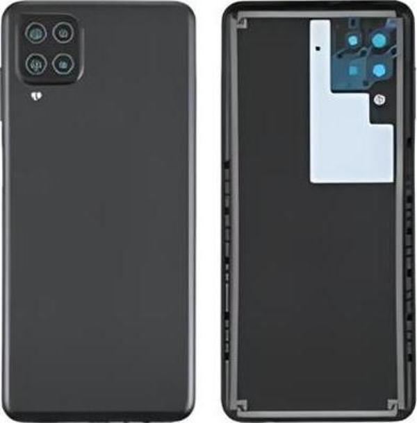 Samsung Galaxy A12  - SM-A125F FULL Kasa Arka Kapak Takım SİYAH - Image 1