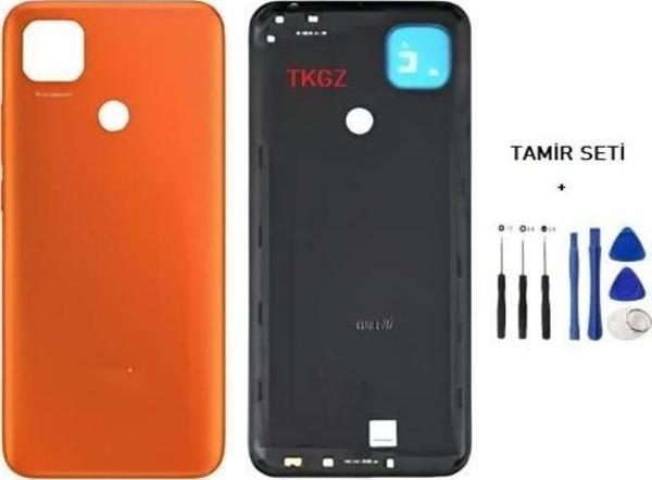 Xiaomi redmi 9C FULL Kasa Arka Kapak Yan Tuş Takımı TURUNCU - TAMİR SETİ - Image 1