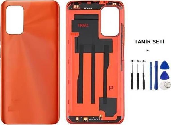 Xiaomi redmi 9T FULL Kasa Arka Kapak Yan Tuş Takımı TURUNCU - TAMİR SETİ - Image 1