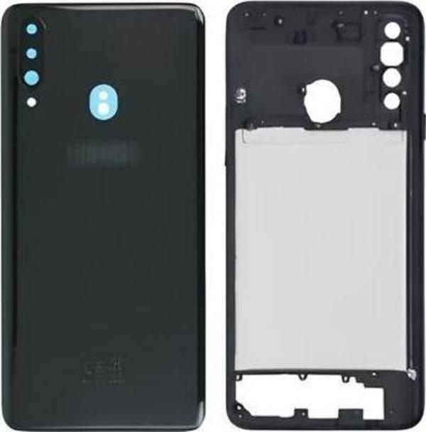Samsung Galaxy A20S  - SM-A207F FULL Kasa Arka Kapak Takım SİYAH - Image 1