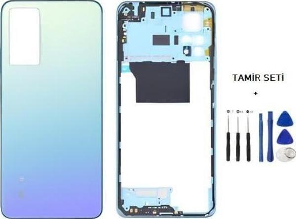 Xiaomi redmi NOTE 11 PRO  -4G-  FULL Kasa Arka Kapak Takım MAVİ - TAMİR SETİ - Image 1