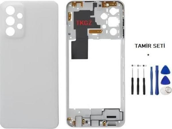 Samsung Galaxy A23  - SM-A235F FULL Kasa Arka Kapak Takım BEYAZ - TAMİR SETİ - Image 1