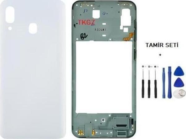 Samsung Galaxy A30  - SM-A305F FULL Kasa Arka Kapak Takım BEYAZ - TAMİR SETİ - Image 1