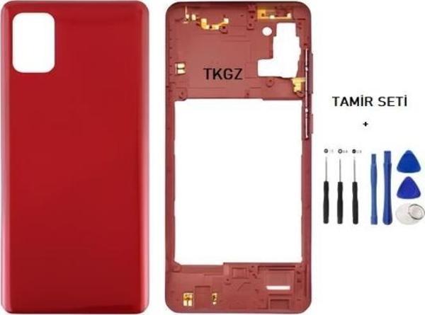 Samsung Galaxy A31  - SM-A315F FULL Kasa Arka Kapak Takım KIRMIZI - TAMİR SETİ - Image 1