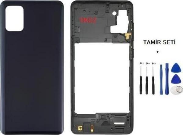 Samsung Galaxy A31  - SM-A315F FULL Kasa Arka Kapak Takım SİYAH - TAMİR SETİ - Image 1