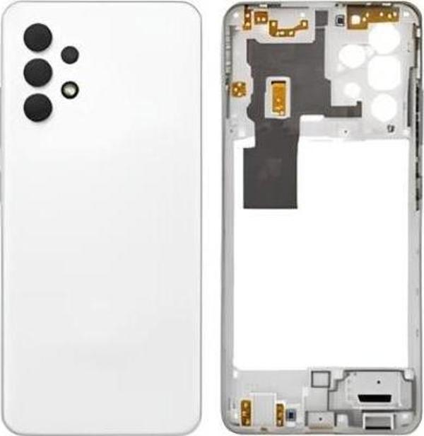 Samsung Galaxy A32  - SM-A325F FULL Kasa Arka Kapak Takım BEYAZ - Image 1