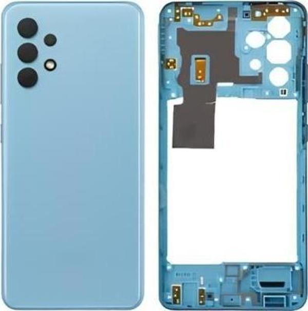 Samsung Galaxy A32  - SM-A325F FULL Kasa Arka Kapak Takım MAVİ - Image 1