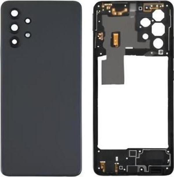 Samsung Galaxy A32  - SM-A325F FULL Kasa Arka Kapak Takım SİYAH - Image 1