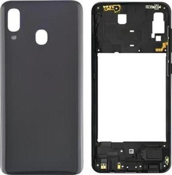 Samsung Galaxy A40  - SM-A405F FULL Kasa Arka Kapak Takım SİYAH - Image 1