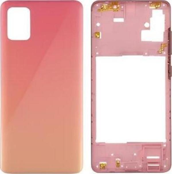 Samsung Galaxy A51  - SM-A515F FULL Kasa Arka Kapak Takım TURUNCU - Image 1