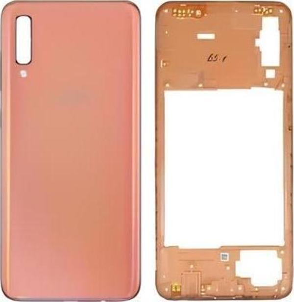 Samsung Galaxy A70  - SM-A705F FULL Kasa Arka Kapak Takım TURUNCU - Image 1