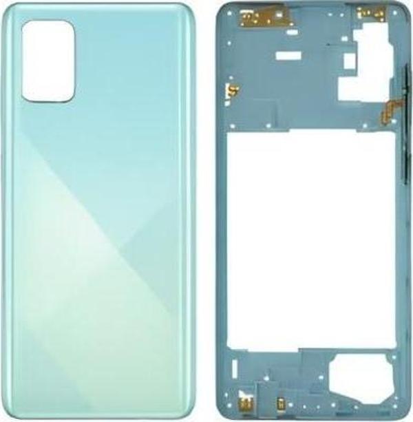 Samsung Galaxy A71 - SM-A715F FULL Kasa Arka Kapak Takım MAVİ - Image 1