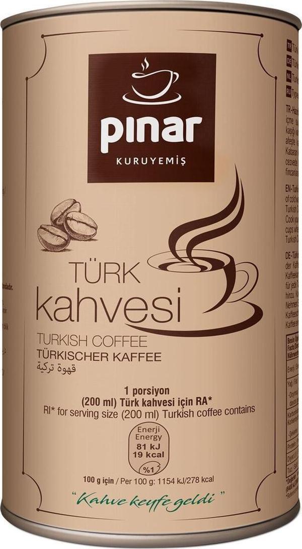 Pınar Kuruyemiş Pınar Kahve 250 Gr Teneke - Image 1
