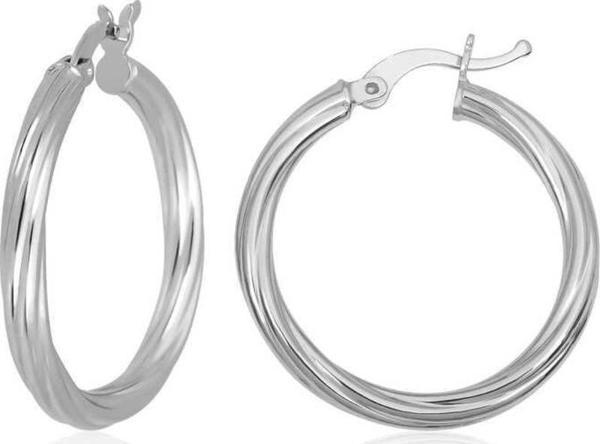 Gümüş 3 mm Burgu Şarnel Küpe - Image 1