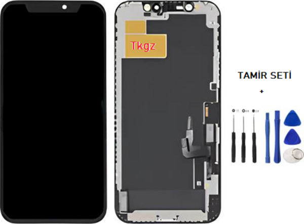 İphone 12 Lcd Ekran Dokunmatik  Kalite (GX MARKA) + TAMİR SETİ - Image 1