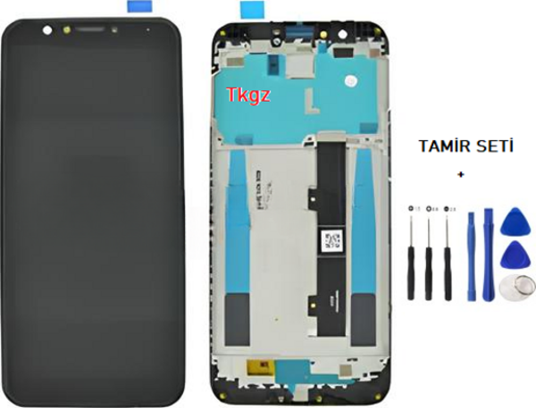General Mobile GM8 Lcd Ekran Dokunmatik  Kalite ÇITALI SİYAH + TAMİR SETİ - Image 1