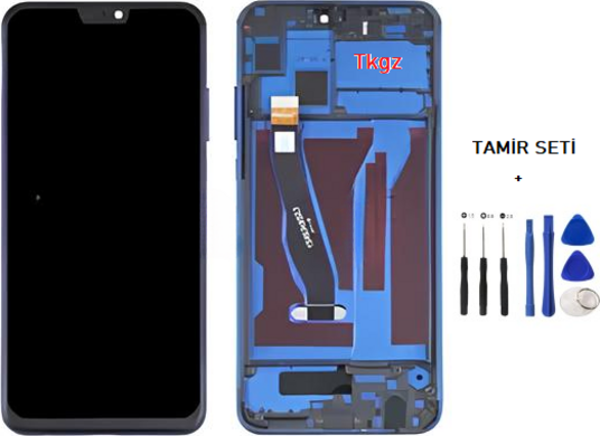 Huawei Uyumlu HONOR 8X Lcd Ekran Dokunmatik  Kalite ÇITALI MAVİ + TAMİR SETİ - Image 1
