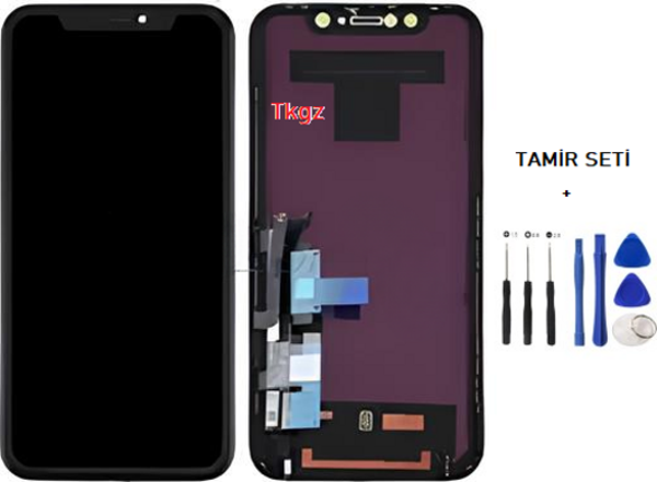 İphone XR Lcd Ekran Dokunmatik  Kalite (GX MARKA) + TAMİR SETİ - Image 1