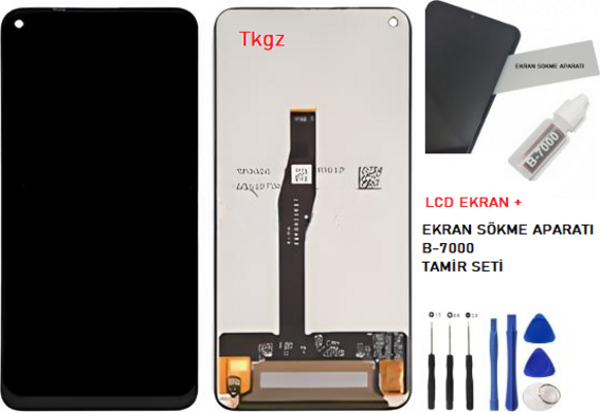 Huawei Uyumlu NOVA 5T Lcd Ekran Dokunmatik  Kalite + B-7000 + TAMİR SETİ - Image 1