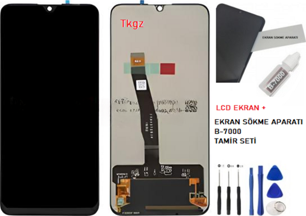 Huawei Uyumlu P Smart 2019 Lcd Ekran Dokunmatik  Kalite + B-7000 + TAMİR SETİ - Image 1