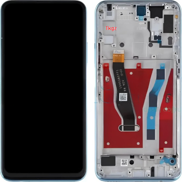 Huawei Uyumlu P SMART PRO Lcd Ekran Dokunmatik  Kalite ÇITALI MAVİ - Image 1