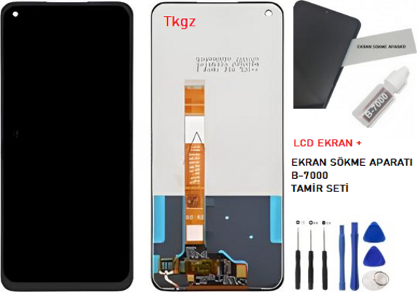 OPPO A52 Lcd Ekran Dokunmatik  Kalite + B-7000 + TAMİR SETİ - Image 1