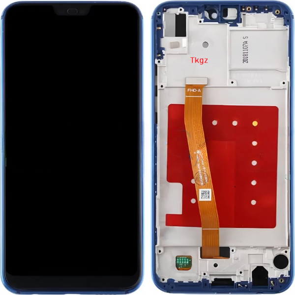 Huawei Uyumlu P20 Lite Lcd Ekran Dokunmatik  Kalite ÇITALI MAVİ - Image 1