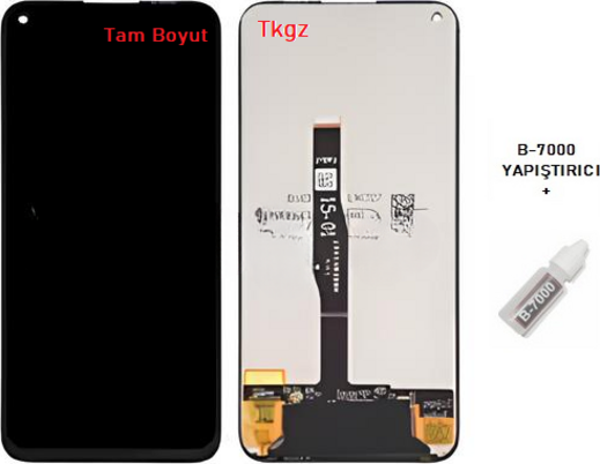 Huawei Uyumlu P40 Lite Lcd Ekran Dokunmatik  Kalite + B-7000 - Image 1