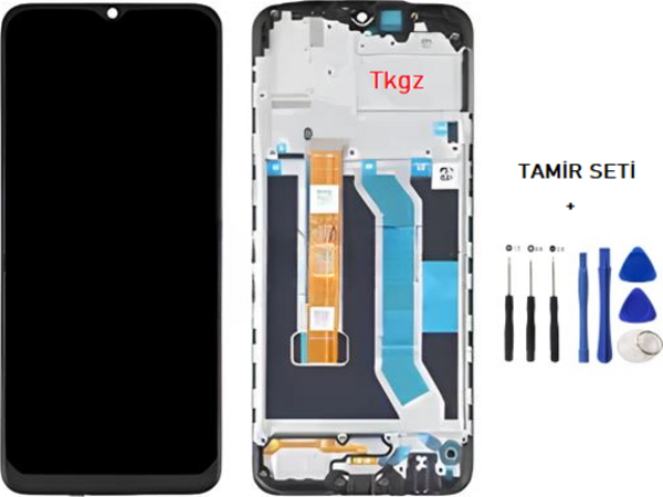 OPPO REALMİ 5İ Lcd Ekran Dokunmatik  Kalite ÇITALI + TAMİR SETİ - Image 1