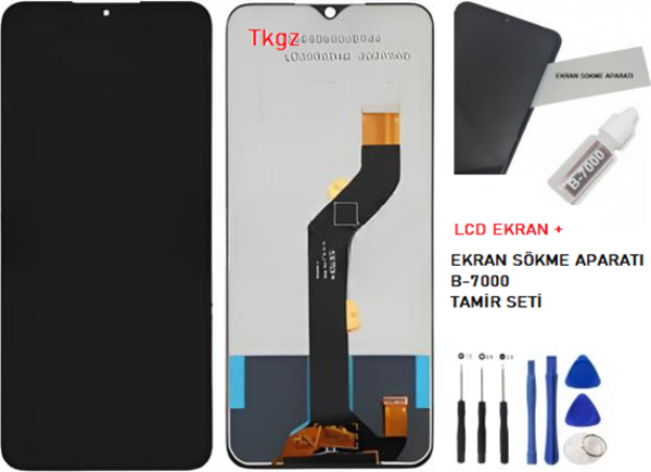 İnfinix HOT 12 PRO Lcd Ekran Dokunmatik  Kalite + B-7000 + TAMİR SETİ - Image 1