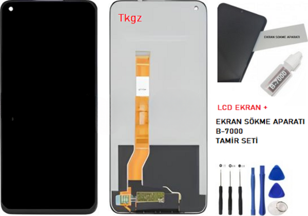 OPPO REALMİ 9 PRO Lcd Ekran Dokunmatik  Kalite + B-7000 + TAMİR SETİ - Image 1