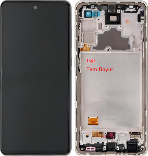 Samsung Galaxy A72 - SM-A725 Lcd Ekran Dokunmatik  Kalite ÇITALI BEYAZ - Image 1